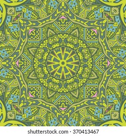 spring background design. Abstract seamless pattern ornamental. Geometrical Ethnic  Tribal  Print Ornament. Hand drawn doodle graphic background