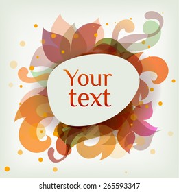 Spring background for the design of flowers. Vector illustration