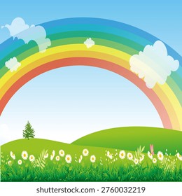 Spring background desing illustrious vector.