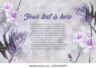 spring background with different flowers	