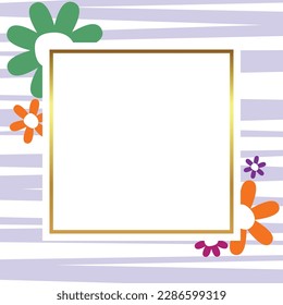 spring background with floral decoration, with free space for text. Template for banner, poster, social media, greeting card.