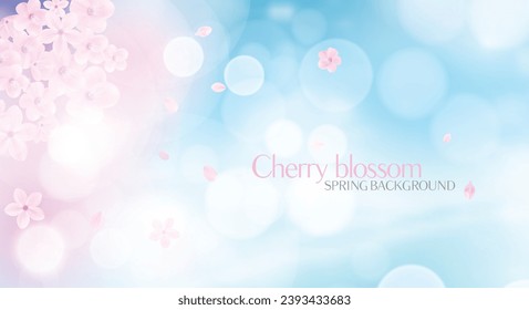 Spring background with floral flowers design.