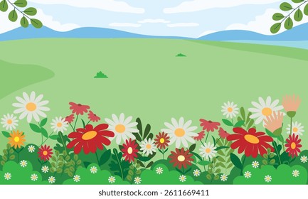 Spring background flower beautiful view