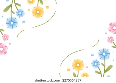 Spring background flowers event illustration