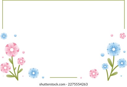 Spring background flowers event illustration