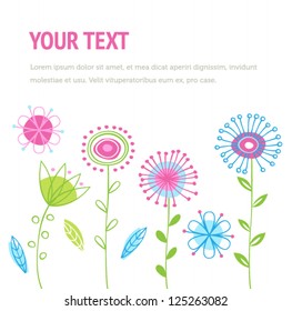 Fondo De Primavera Con Flores Para Web O Imprimir