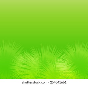 Spring background. Green color. Vector illustration 