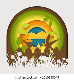 Spring background with nature background