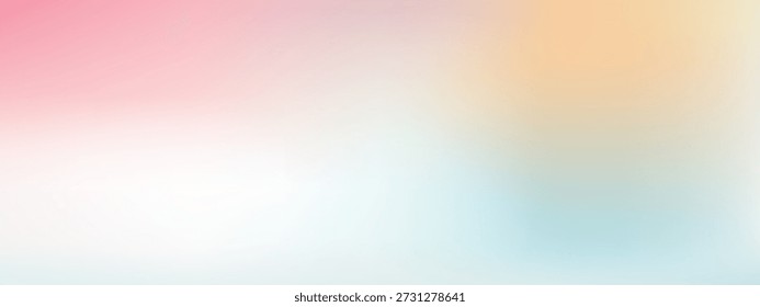 Spring background with pink and blue pastel colors gradation. Soft gradient creating dreamy and delicate sky backdrop