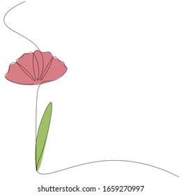 Spring background, pink flowers vector illustration