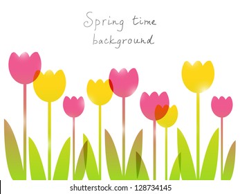 Spring background with place for text