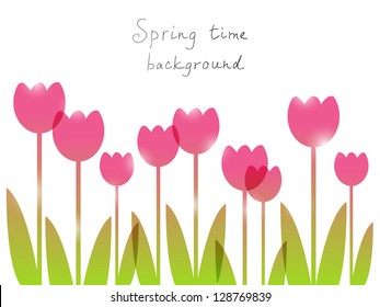 Spring background with place for text