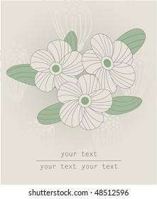 Spring background with place for text.