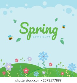 Spring Background with a pleasant atmosphere

