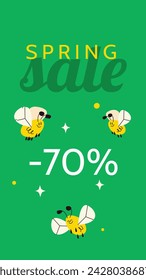 Spring Background. Spring season background. Cartoon Vector illustration design for Poster, Banner, Flyer, Greeting, Card, Cover, Post, Promotion. beautiful and colorful plants, leaves and flowers.