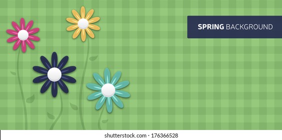 Spring background with space for copy.