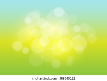Spring background with sun burst and lens flare