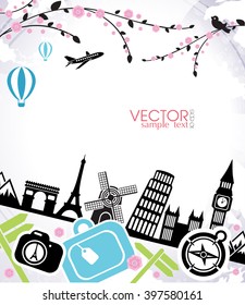 spring background travel
