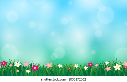 Spring Background Uses Vector File Assembly Stock Vector (Royalty Free ...