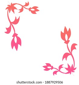 spring background valentine art frame