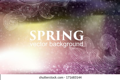 Spring background. Vector illustration