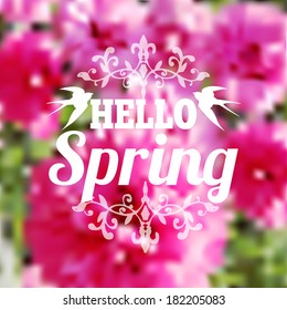 Spring background. Vector illustration