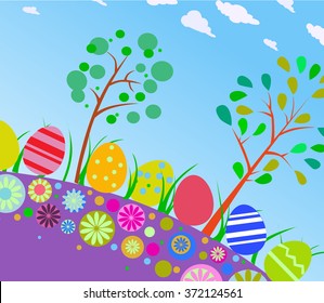Spring background. Vector illustration