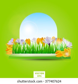  Spring background vector. Vector Illustration