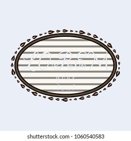 Spring background. Vector typography vintage label in spring flower blurry background for card, banner or web design.