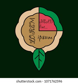 Spring background. Vector typography vintage label in spring flower blurry background for card, banner or web design.