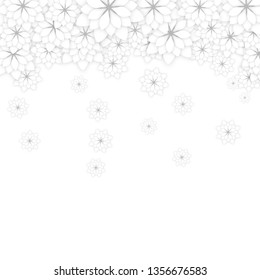 Spring Background with White Flowers