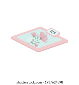 Spring Balance Flower Flat Icon