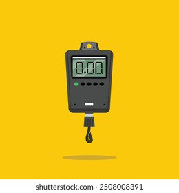 spring balance icon logo, digital measurement weight illustration. suitable for poster and web icon