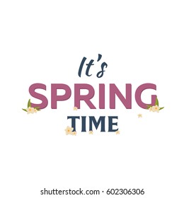 Spring banner. Background with sakura. Vector illustration