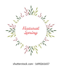 Spring banner for decoration. Spring banner in vector.