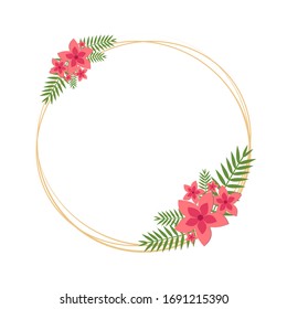 Spring banner for decoration. Spring banner in vector. Tropical banner in vector. Botanicals leaves vector. Plam leaves in vector.