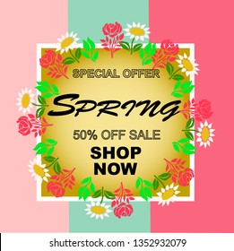SPRING BANNER DESIGN TO PROMOTE YOUR BUSINESS AND WILL MAKE YOU VERY SUCCESS