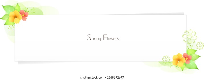 Federbanner-Design. verschiedene Blumenrahmen.