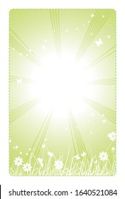 Spring banner set, background for your design. Vector illustration