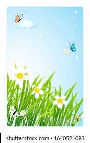 Spring banner set, background for your design. Vector illustration