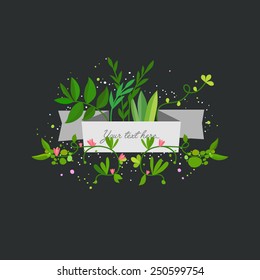 Spring Banner. Vector illustration.