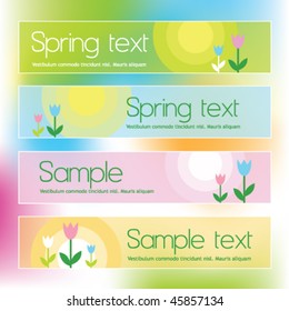 Spring banners
