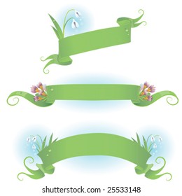 Spring Banners set