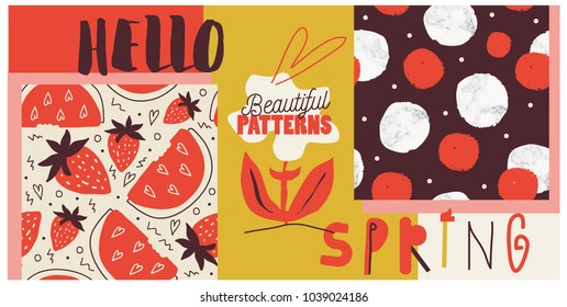 Spring beautiful patterns.