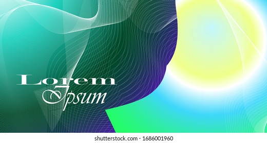 Spring beauty abstract background with white wave effect