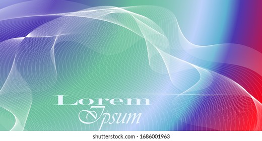 Fondo abstracto de belleza primaveral con efecto de onda blanca