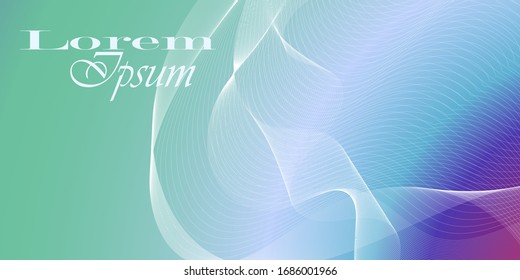 Fondo abstracto de belleza primaveral con efecto de onda blanca