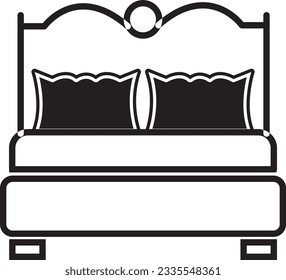 el icono de la cama de primavera es bueno para el hogar interior