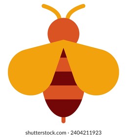 Spring bee Vector object illustration
