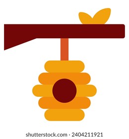 Spring beehive Vector object illustration